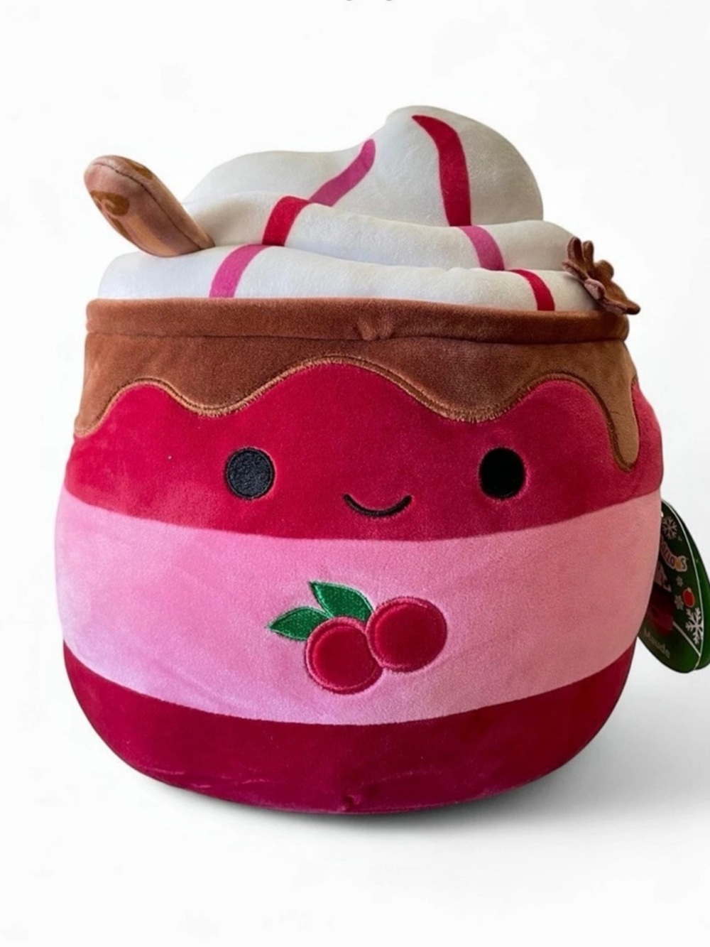 Squishmallows Maude the Cranberry Mocha Plush Pink & Red